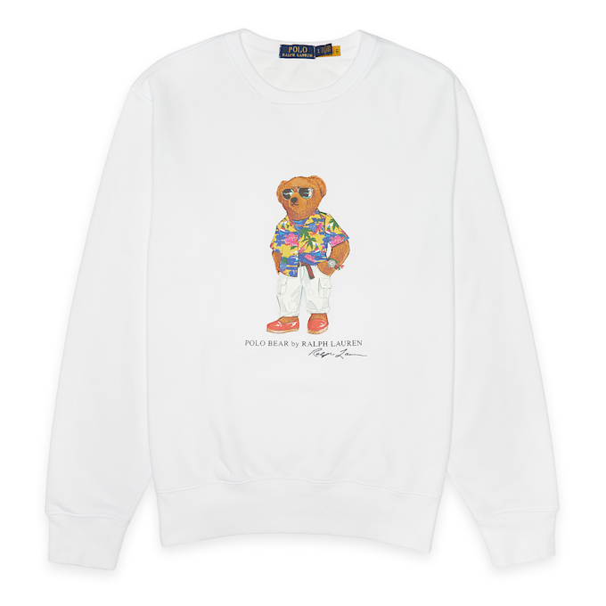 Polo Ralph Lauren Sweatshirt Beach Club Bear blanc 86752 1