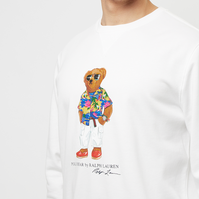 Polo Ralph Lauren Sweatshirt Beach Club Bear blanc 86752 5