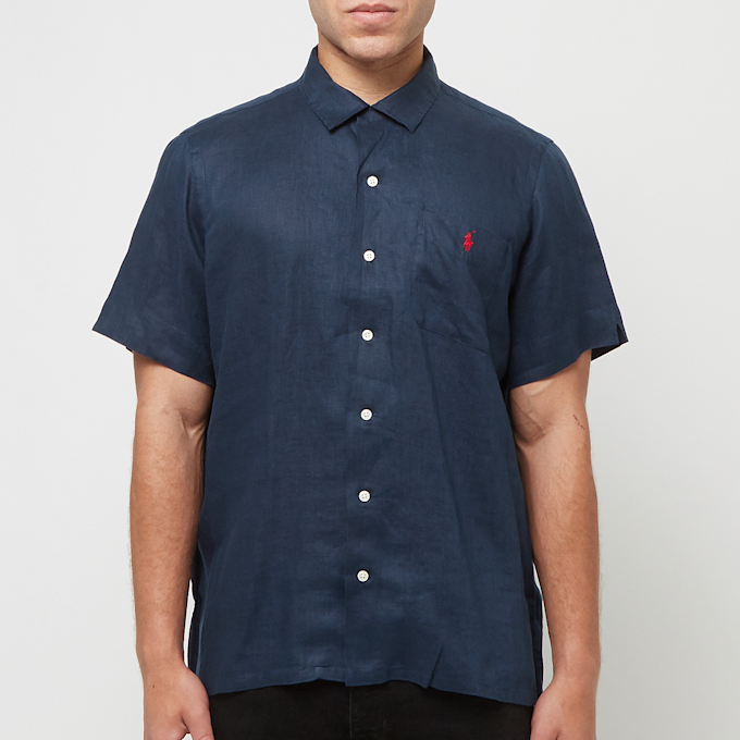 Polo Ralph Lauren Short Sleeve Sport Shirt (Linen) blauw 90257 2