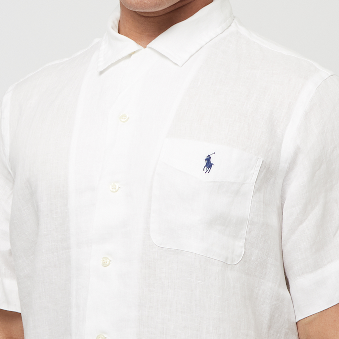 Polo Ralph Lauren Short Sleeve Sport Shirt (Linen) white 86760 5