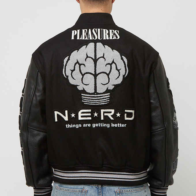 Pleasures x N.E.R.D. Varsity Jacket schwarz 86822 4