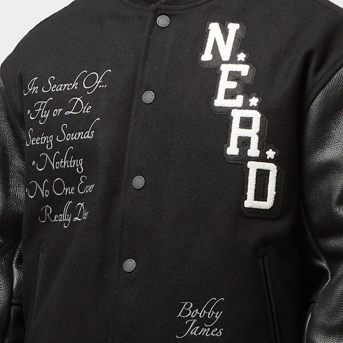 Pleasures x N.E.R.D. Varsity Jacket schwarz 86822 5