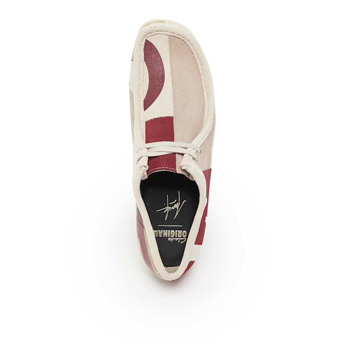 Clarks Originals x Franck Pellegrino Wallabee Red Combi beige 86864 4
