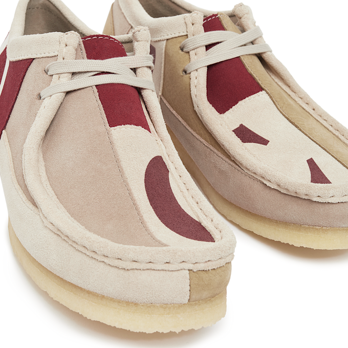 Clarks Originals x Franck Pellegrino Wallabee Red Combi beige 86864 5