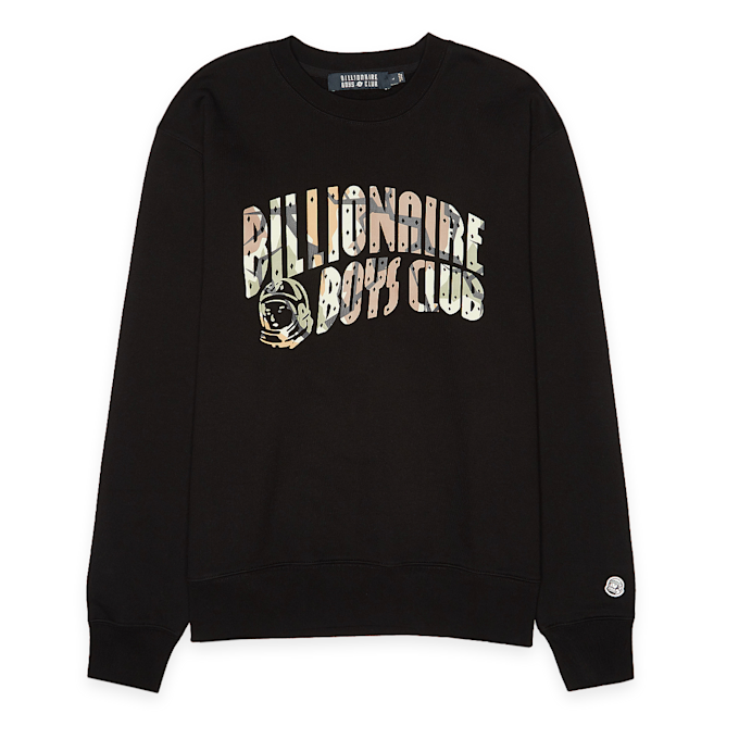 Billionaire Boys Club Camo Arch Logo Crewneck noir 89008 1