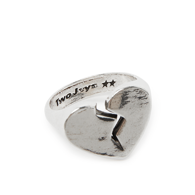 TwoJeys Broken Heart Ring argent 85940 2