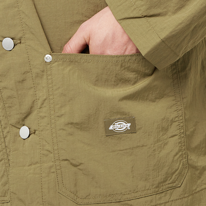 Dickies Texture Nylon Work Jacket green 90670 6