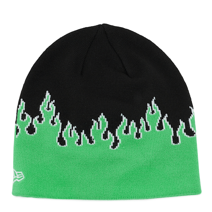 New Era Flame Skull Knit Beanie vert 88199 2