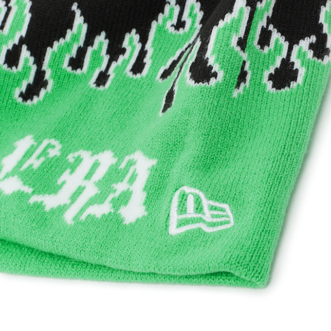 New Era Flame Skull Knit Beanie grün 88199 3
