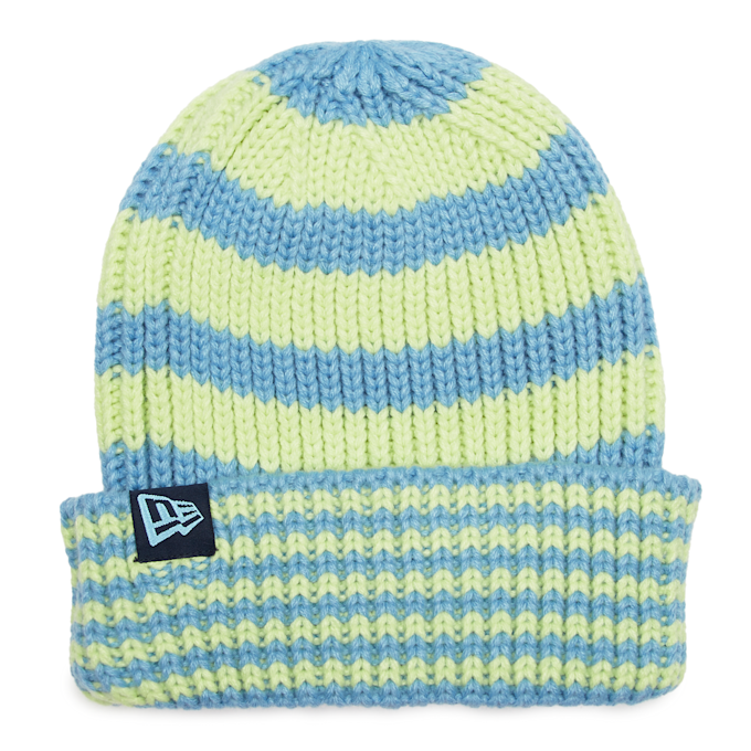 New Era Stripe Knit Beanie green 90671 1