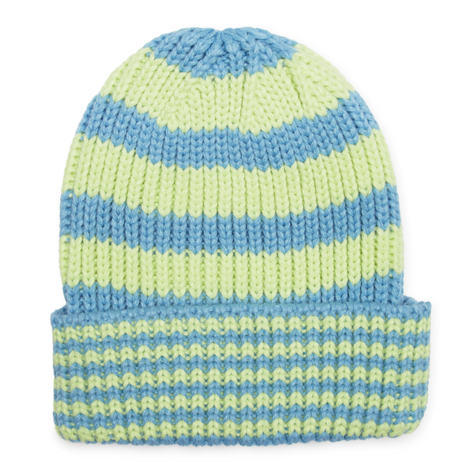 New Era Stripe Knit Beanie green 90671 2