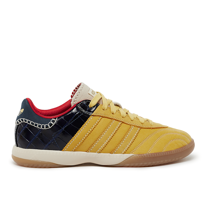 adidas Originals x Wales Bonner Samba Millennium "Fade Gold Navy Croc" yellow 85110 2