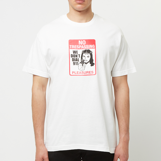 Pleasures Trespass T-Shirt wit 85111 2