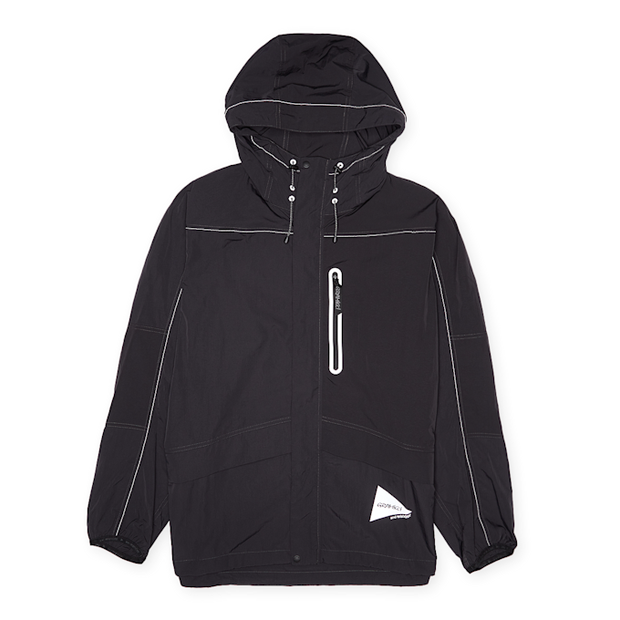 Gramicci x And Wander Patchwork Wind Hoodie black 90522 1