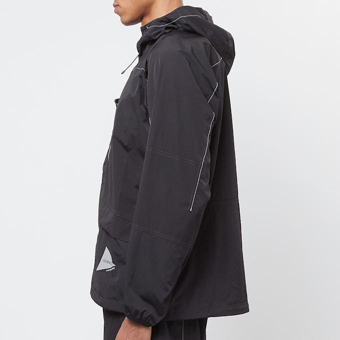 Gramicci x And Wander Patchwork Wind Hoodie black 90522 3