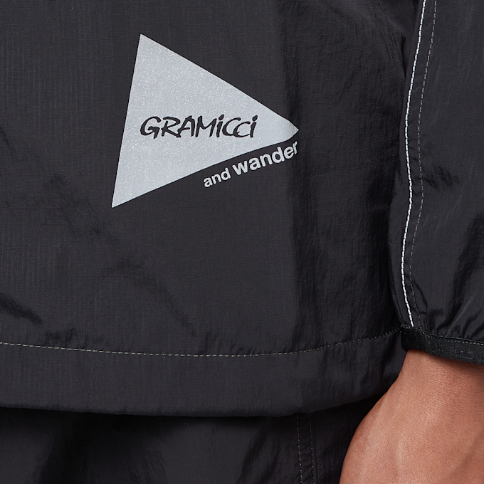 Gramicci x And Wander Patchwork Wind Hoodie black 90522 6