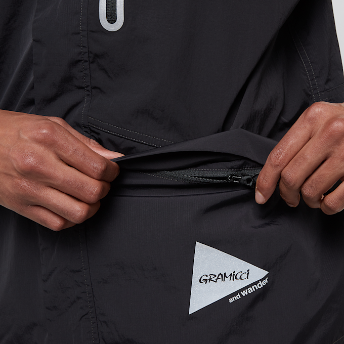 Gramicci x And Wander Patchwork Wind Hoodie black 90522 7
