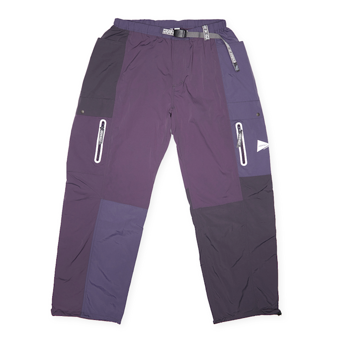 Gramicci x And Wander Patchwork Wind Pant pourpre 89049 1