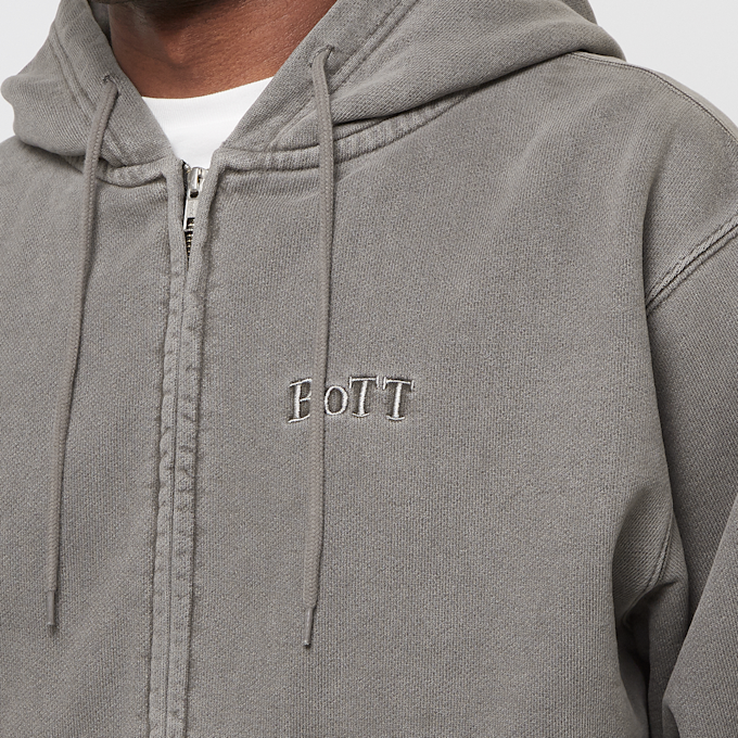 BoTT Pigment Dyed Zip Hoodie grey 89643 5