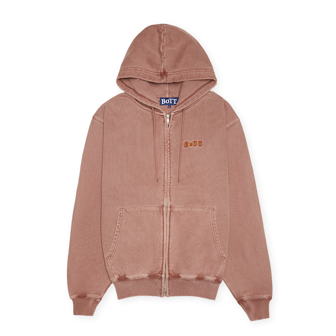 BoTT Pigment Dyed Zip Hoodie brown 88251 1