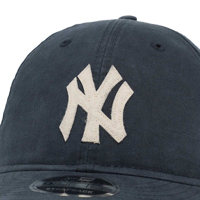 New Era New York Yankees Canvas Felt Logo Cap blue 91048 4