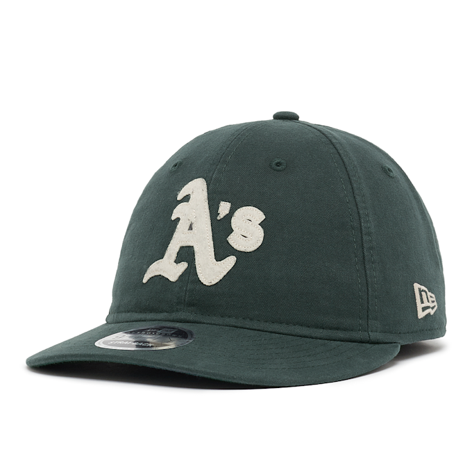 New Era Oakland Athletics Canvas Felt Logo Cap green 89453 1