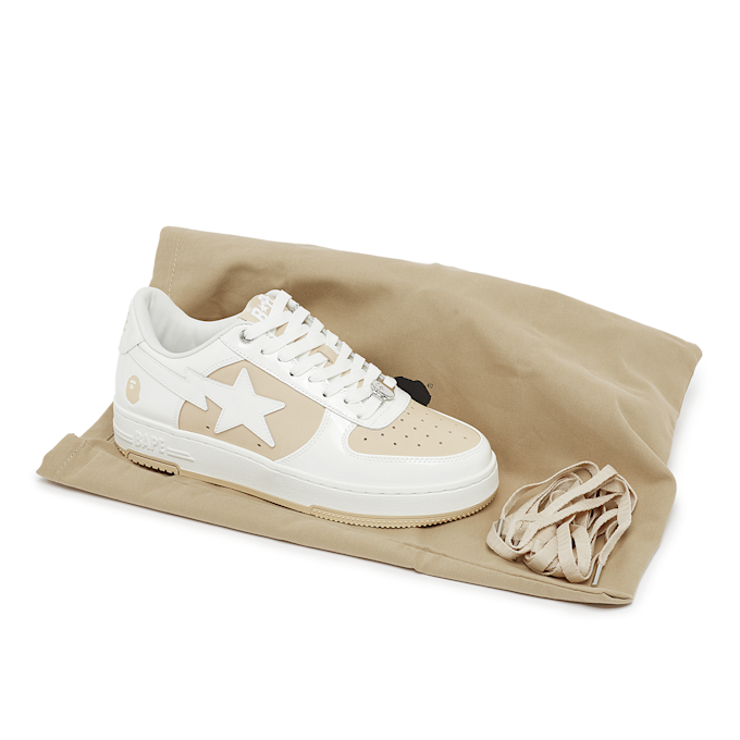 A Bathing Ape Wmns Bape Sta #6 L beige 89656 8
