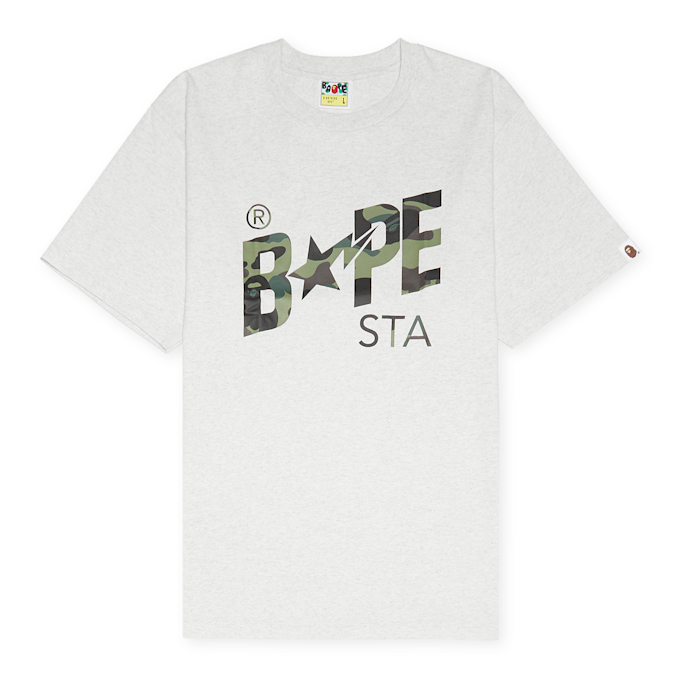 A Bathing Ape 1St Camo Bape Sta Tee grey 87061 1