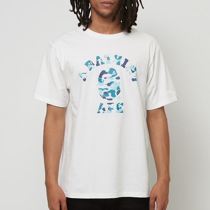 A Bathing Ape Abc Camo College Tee M white 85277 2