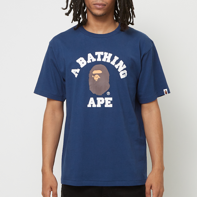 A Bathing Ape College Tee M blue 85280 2