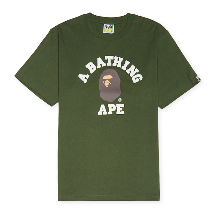 A Bathing Ape College Tee M vert 85278 1