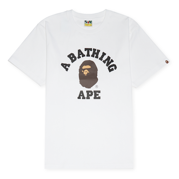 A Bathing Ape College Tee M wit 87064 1