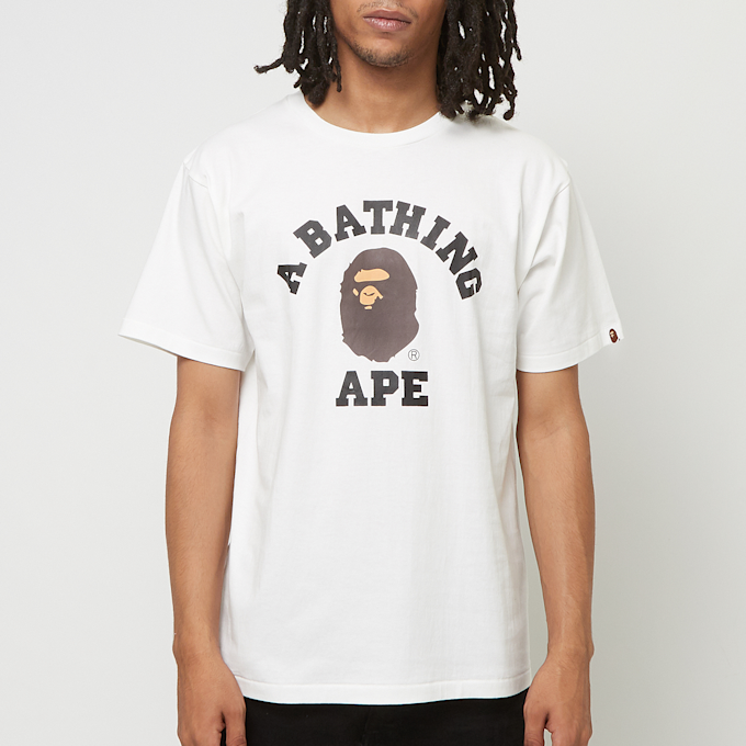 A Bathing Ape College Tee M white 87064 2