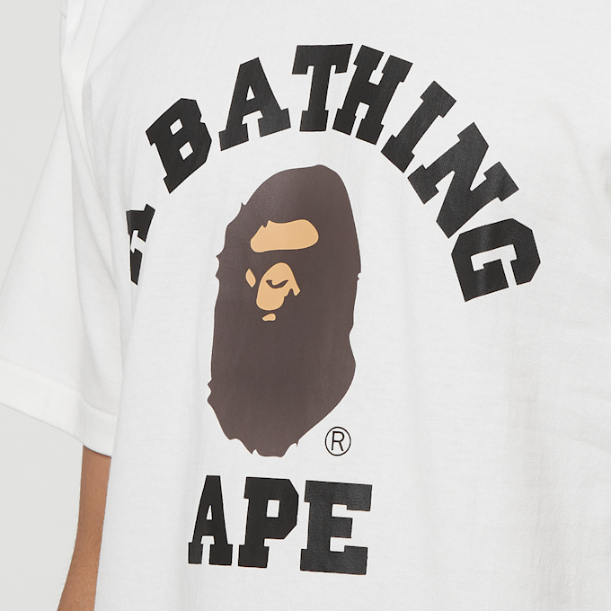 A Bathing Ape College Tee M white 87064 5