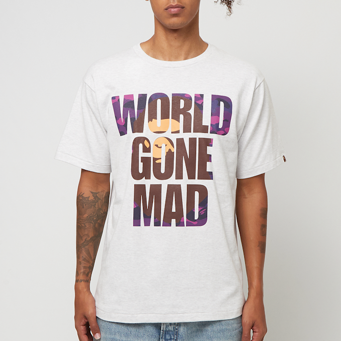 A Bathing Ape Color Camo Wgm Ape Head Overlap Tee grey 89095 2