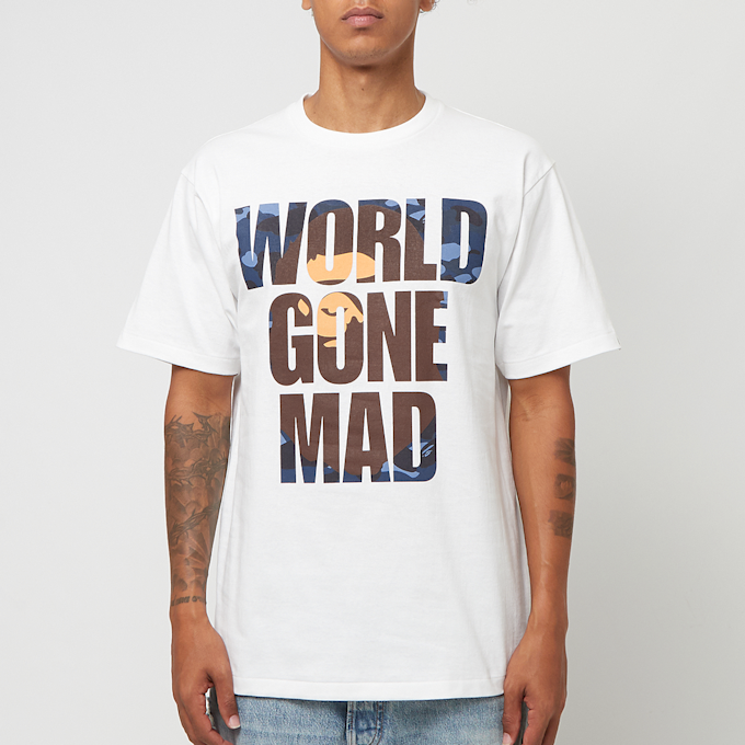 A Bathing Ape Color Camo Wgm Ape Head Overlap Tee M white 89097 2