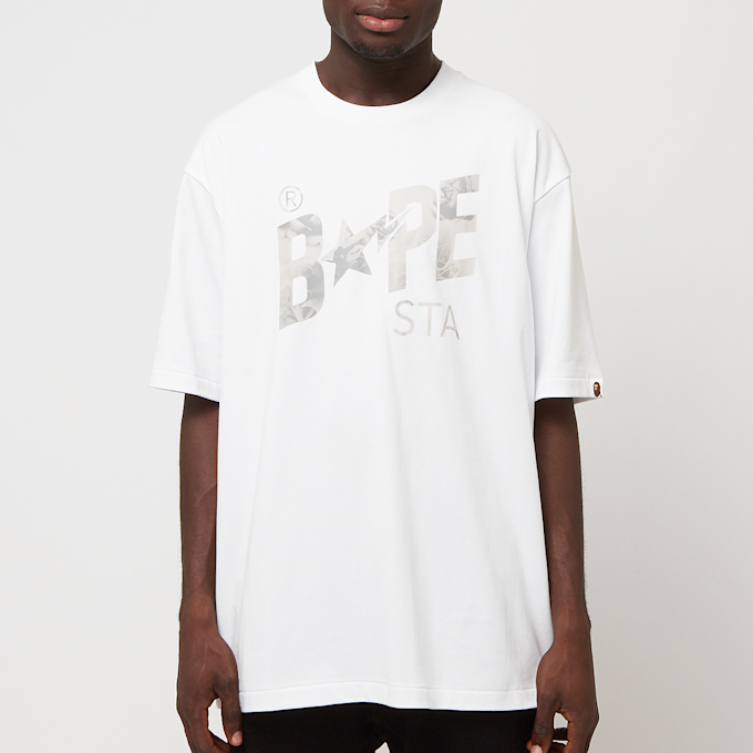 A Bathing Ape Floral Solid Camo Bape Sta Logo Relaxed Fit Tee white 88269 2