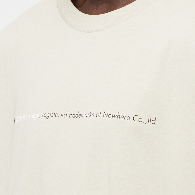 A Bathing Ape Hightlight Logo Relaxed Fit Tee beige 85283 6