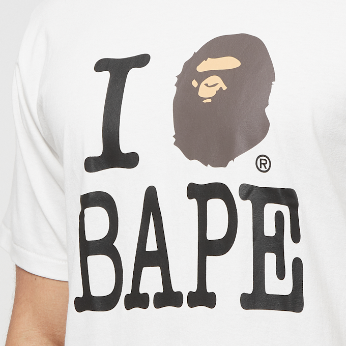 A Bathing Ape I Love Bape Tee M white 85282 5