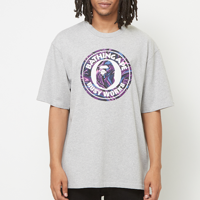 A Bathing Ape Marbling Camo Busy Works Relaxed Fit Tee M grey 85288 2