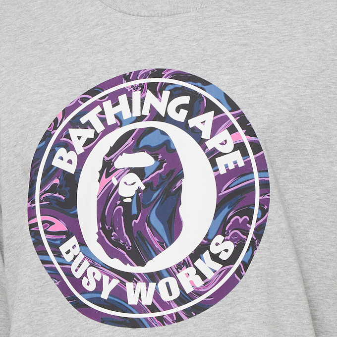 A Bathing Ape Marbling Camo Busy Works Relaxed Fit Tee M grey 85288 5