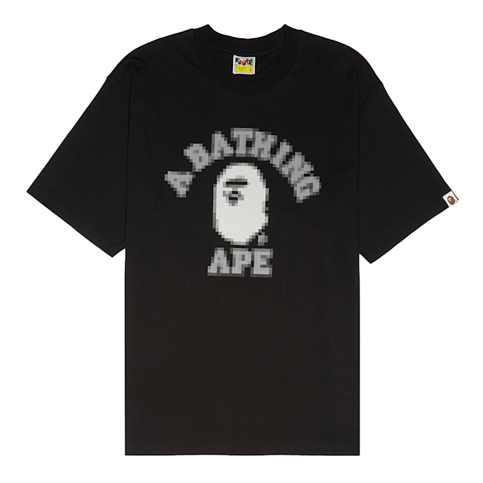 A Bathing Ape Pixal College Relaxed Fit Tee M black 88272 1