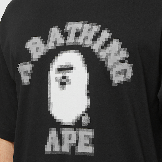 A Bathing Ape Pixal College Relaxed Fit Tee M black 88272 5