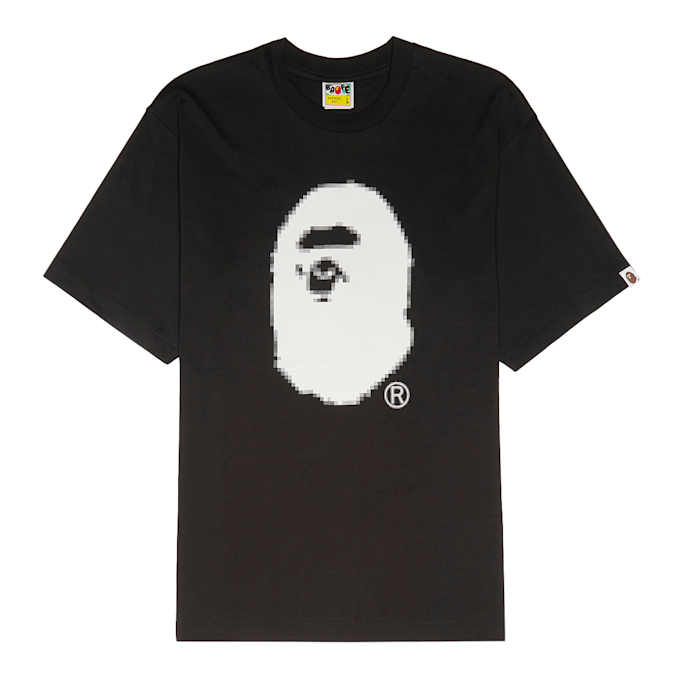 A Bathing Ape Pixel Ape Head Relaxed Fit Tee M zwart 89658 1