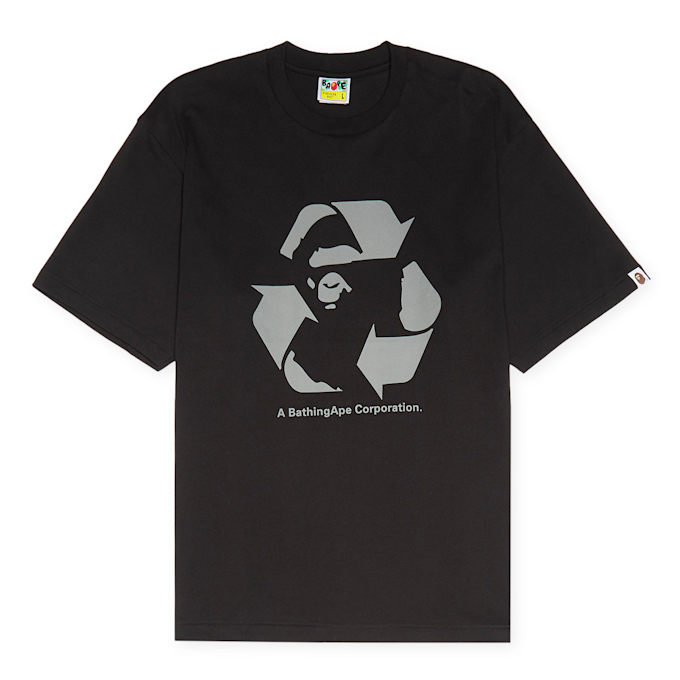 A Bathing Ape Recycle Motif Relaxed Fit Tee black 89099 1