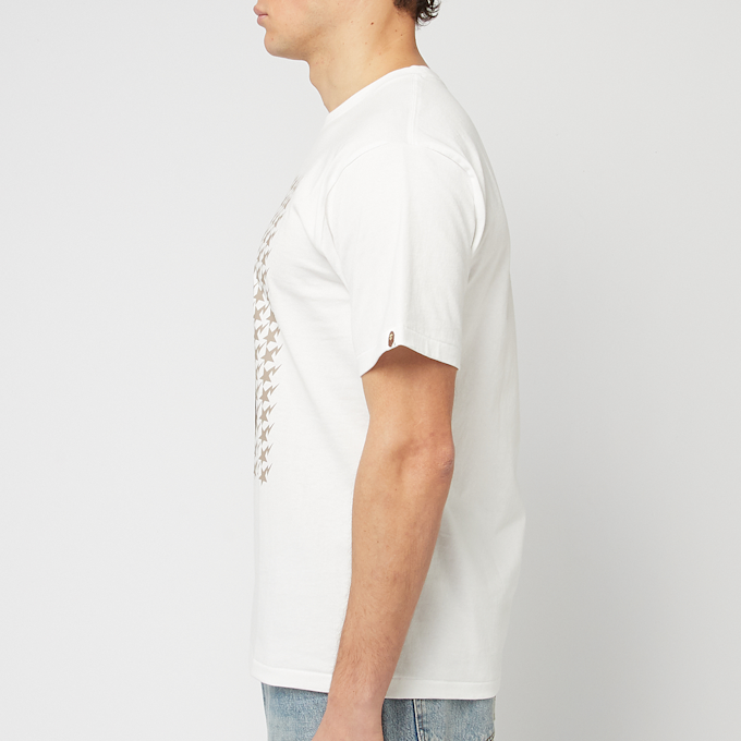 A Bathing Ape Sta Houndstooth Ape Head Tee weiß 89100 3