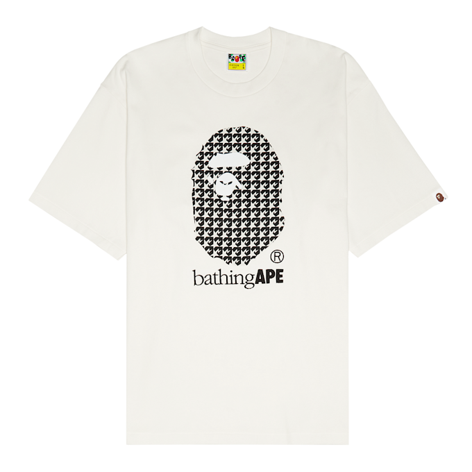 A Bathing Ape Sta Houndstooth By Bathing Ape Relaxed Fit Tee M jaune 87068 1