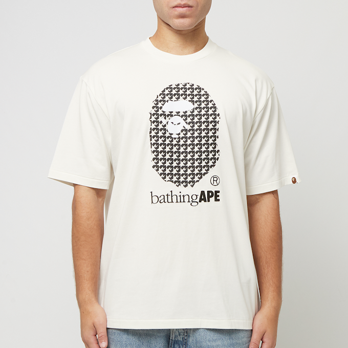 A Bathing Ape Sta Houndstooth By Bathing Ape Relaxed Fit Tee M yellow 87068 2