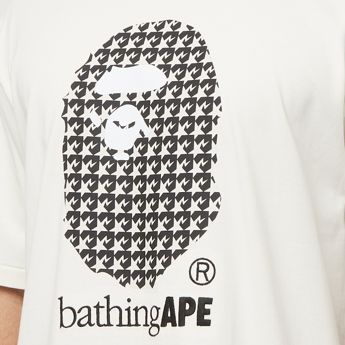 A Bathing Ape Sta Houndstooth By Bathing Ape Relaxed Fit Tee M yellow 87068 5