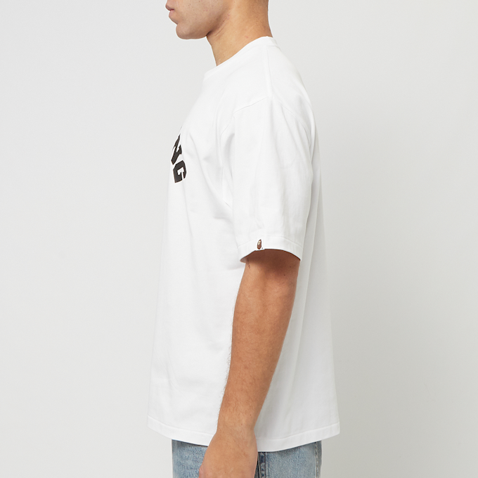 A Bathing Ape Sta Houndstooth College Relaxed Fit Tee M white 85290 3